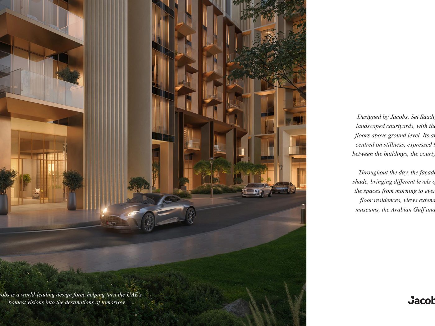 Sei Saadiyat by Aldar, landscaped courtyards in Saadiyat Cultural District